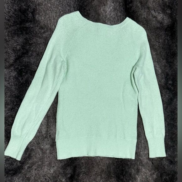 J.Crew Women M Mint Merino Wool Blend Soft Crew Neck Sweater Long Sleeve - Picture 9 of 9